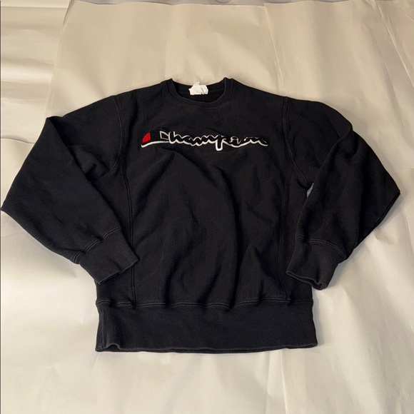 Champion Black Crewneck with Logo - Picture 3 of 6